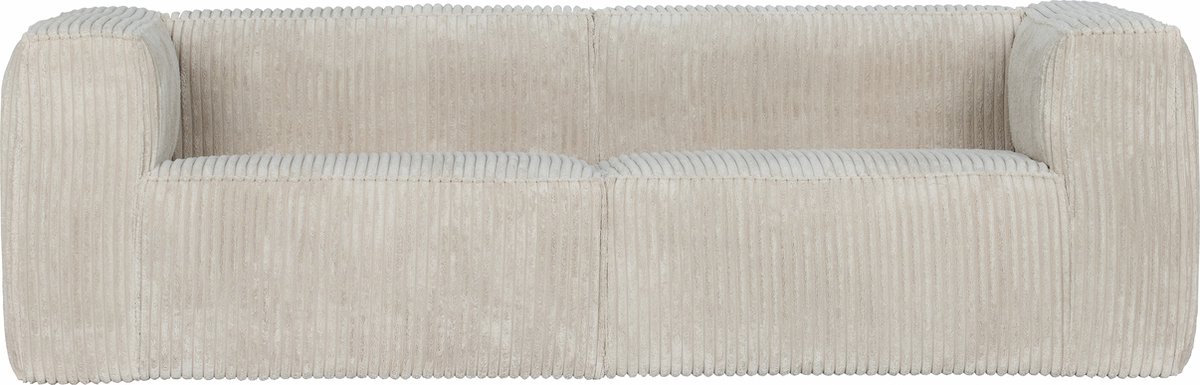 3,5-Sitzer Couch aus Rippstoff Woood Bean