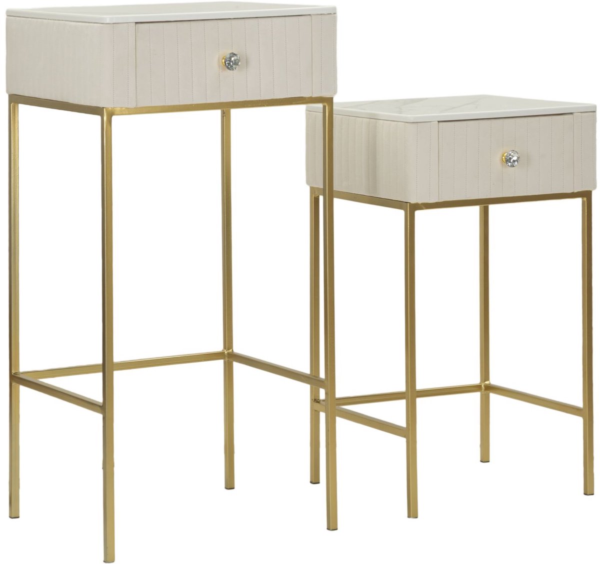 Hoches quadratische Nachttisch Mauro Ferretti Alti (x2)