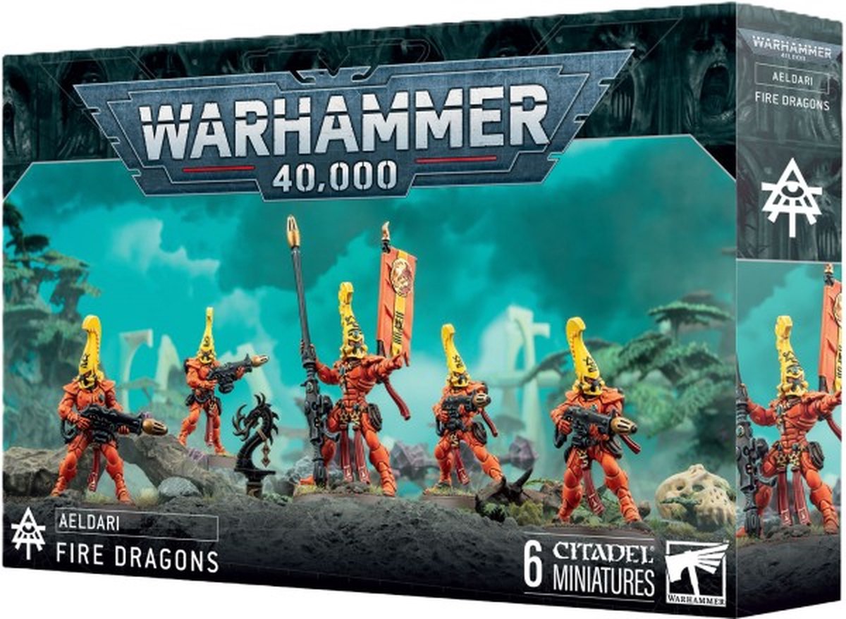 Figurine Games Workshop Warhammer 40k - Aeldari Dragon Flamboyants