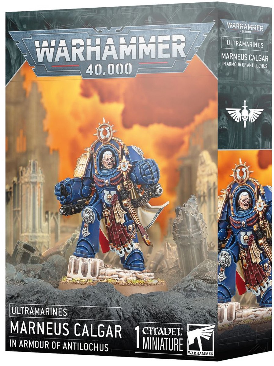 Figurine Games Workshop Warhammer 40k - Ultramarines Marneus Calgar en Armure d'Antilochus