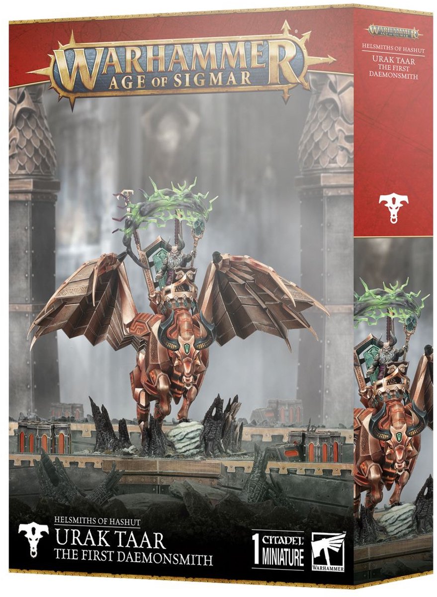 Gesellschaftsspiele Games Workshop Warhammer AoS - Forgeruines de Hashut Urak Taar, the First Daemonsmith