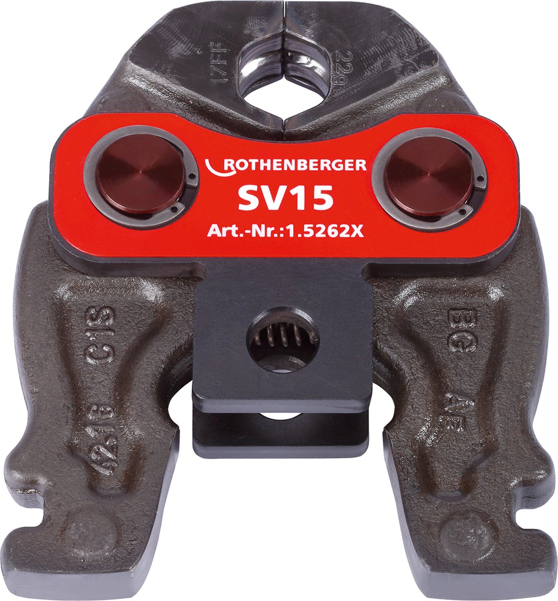 ROTHENBERGER COMPACT Presszange / Pressbacke - V / SV - Profil, Größe V / SV 15