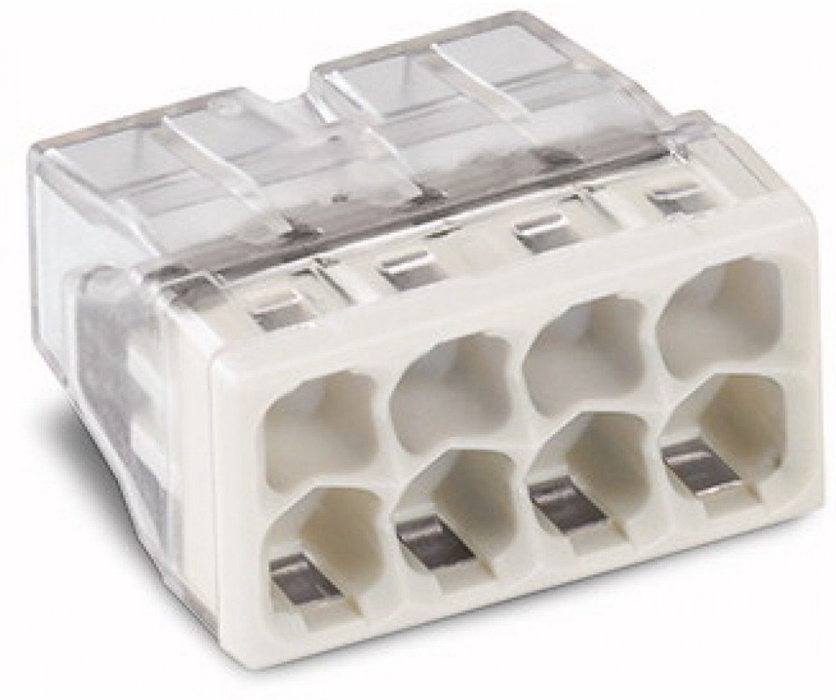 50x Wago Compact Verbindungsdosenklemme 2273, Anzahl Klemmstellen 8