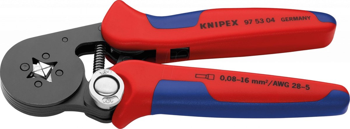Knipex Selbsteinstellende Crimpzange für Aderendhülsen