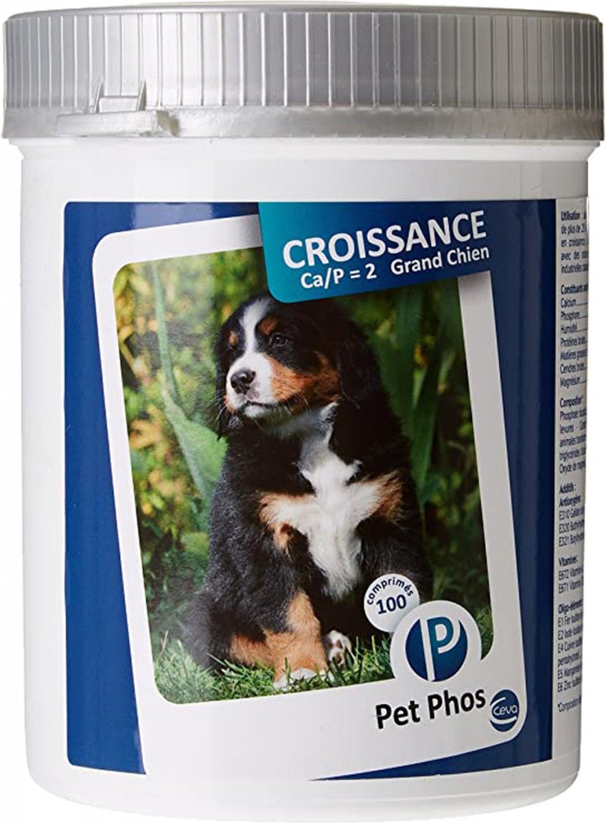 Pet Phos Special Grand Chien für Hunde , 100 Tabletten, Ceva Sante