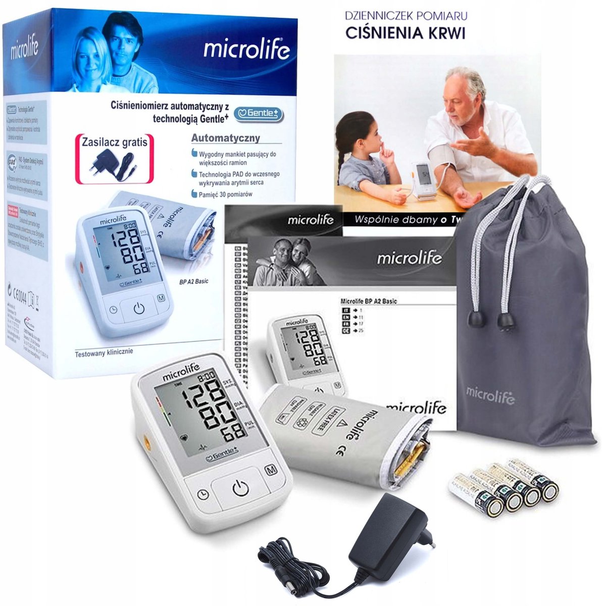 Microlife BP A2 Basic, automatisches Oberarm-Blutdruckmessgerät