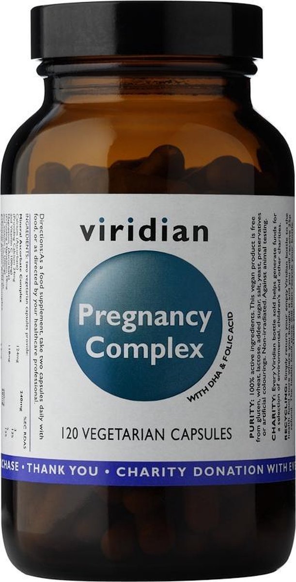 Viridian Pregnancy Complex, ein Komplex für schwangere Frauen, 120 Kapseln