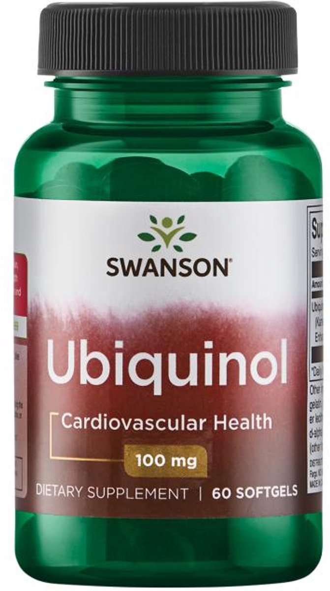 Swanson Ubiquinol, Ubiquinol 100 mg, 60 Kapseln