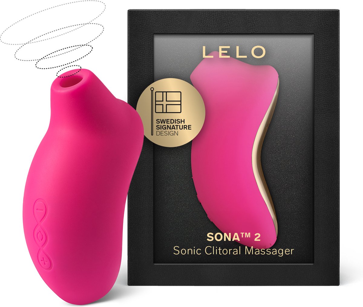 Lelo Sona 2 Cerise, Klitoris-Massagegerät, Schall, rosa
