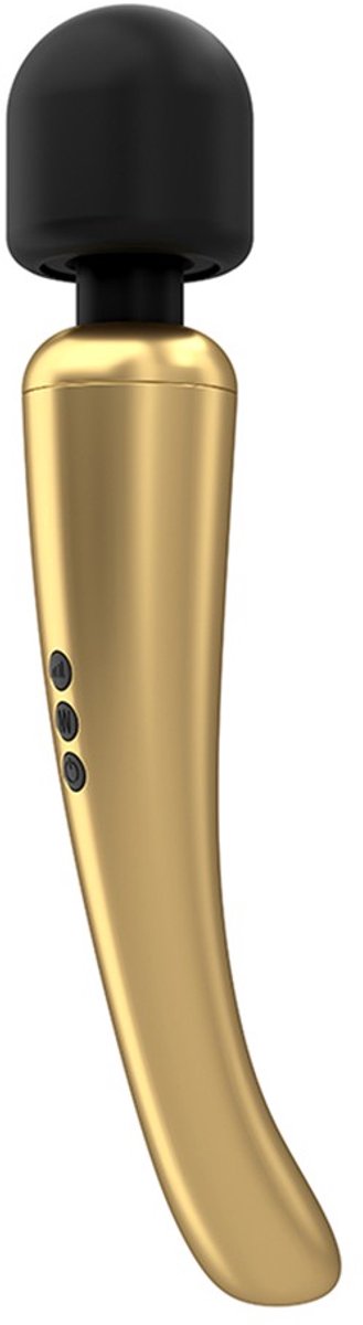 Marc Dorcel Megawand Megawand Masaer mit Silikon vibrierende Scheiße Vibratoren Gold