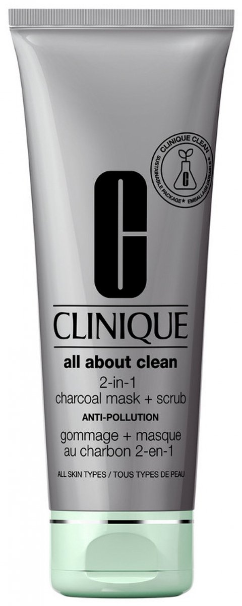 Clinique All About Clean 2-in-1 Reinigende Gesichtsmaske mit Aktivkohle, 100ml