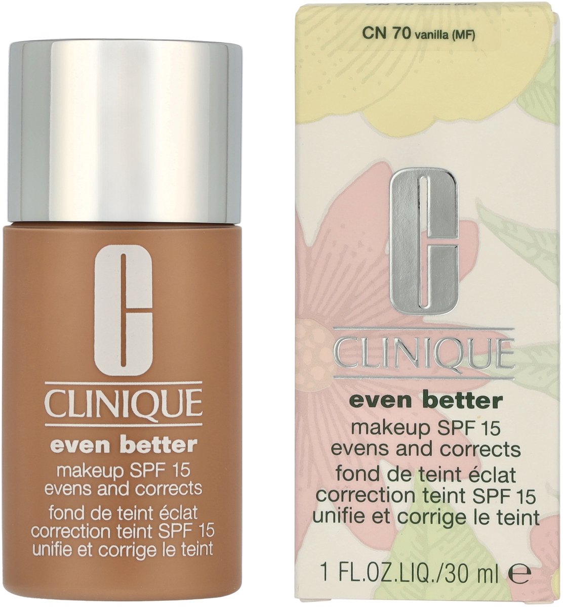 Clinique Even Better Makeup SPF15 Vanille CN 70 Vanille Gleichmäßig festigende Foundation, 30ml