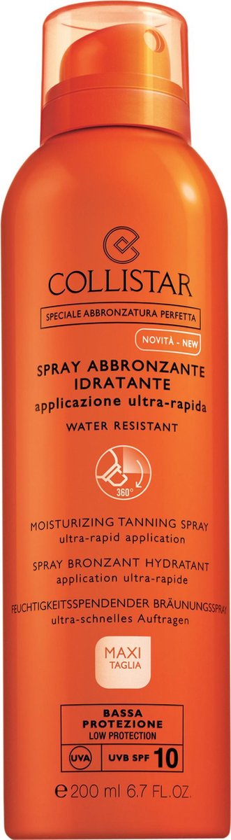 Collistar Feuchtigkeitsspendendes Bräunungsspray Collistar Feuchtigkeitsspendendes Bräunungsspray SPF10, 200ml