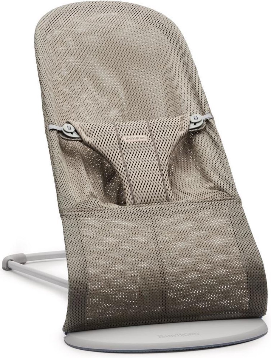 BabyBjorn BabyBjorn Bliss Mesh Wippe, 3,5 - 13 kg, Grau Beige