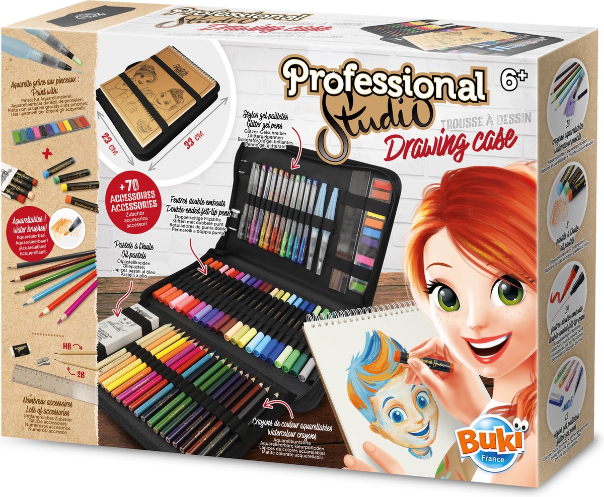 Professionelles Zeichenstudio, +6 Jahre, Buki