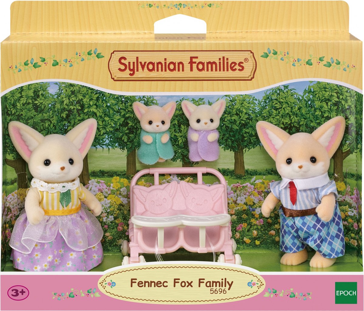 Set mit 4 Figuren der Fennec Füchse Sylvanian Families, +3 Jahre, Epoche
