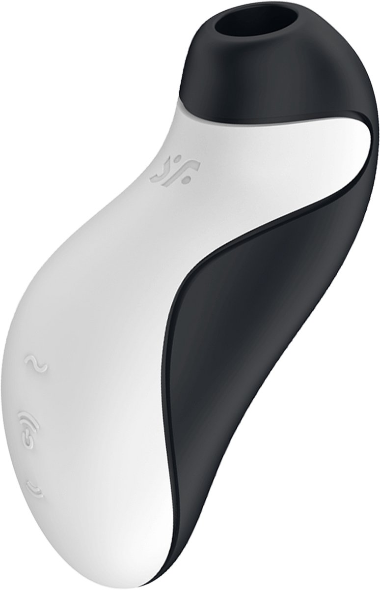 Satisfyer Orca, berührungslose Klitorismassage, Luft, schwarzer und weißer Orca