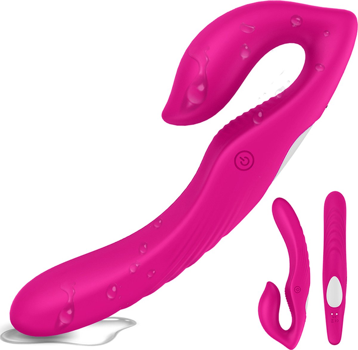 S-Hande Nami Multifunktionaler flexibler Vibrator für Paare mit 9 Vibrationsmodi Red Rose