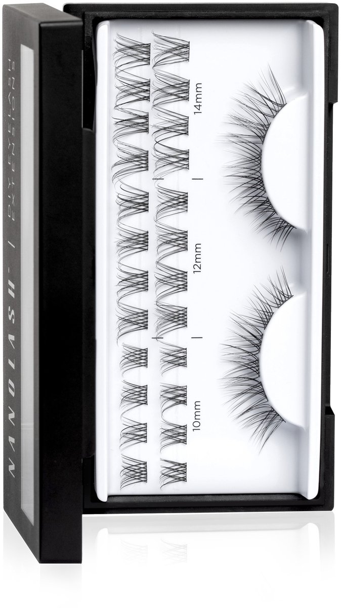 Nanolash DIY Eyelash Extensions Künstliche Wimpern in Clustern Classy, 36 Stück