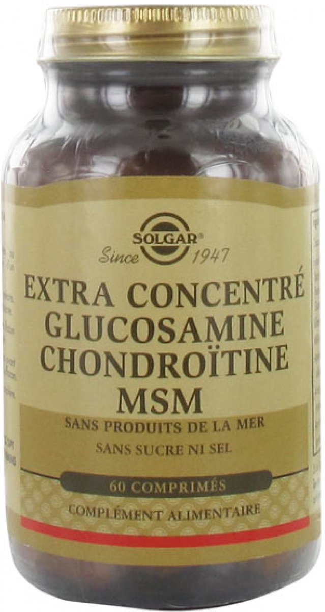 Solgar Extra Concentre Glucosamin Chondroitin Msm 60 Tabletten 60 comprimés