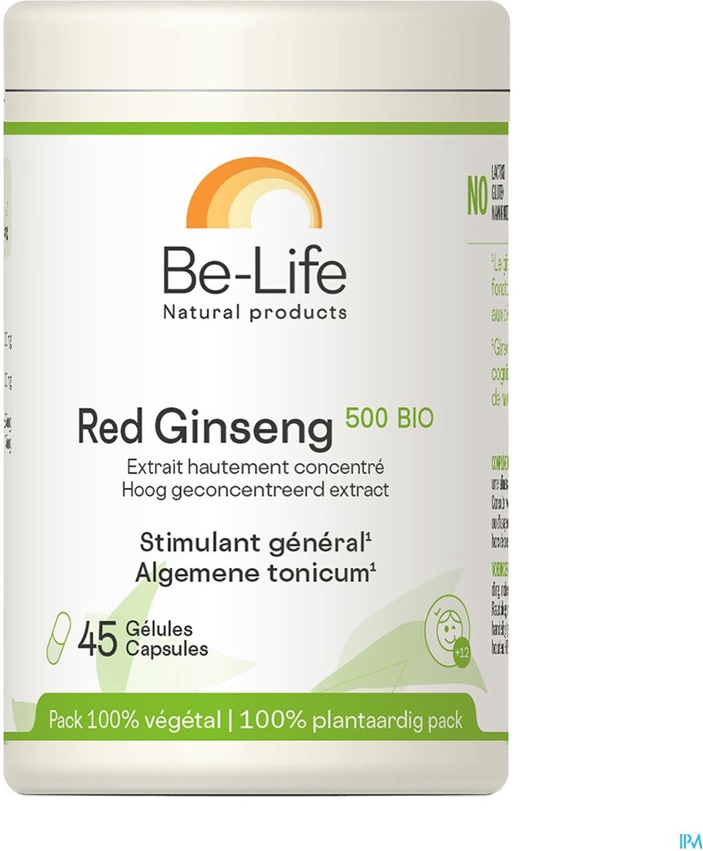 Be-Life Roter Ginseng 500 Bio 45 Kapseln