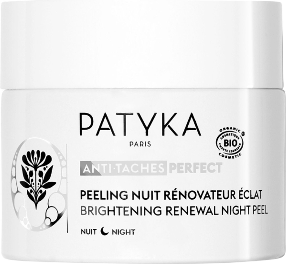 Patyka Anti-Macchia Perfect Bio-Helligkeit erneuerndes Nachtpeeling 50ml