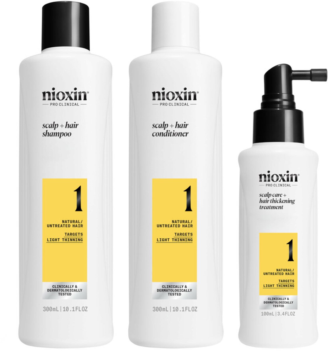 Nioxin System 1 Natürlicher Haarausfall Kit 700ml