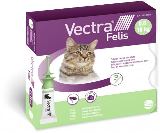 Vectra Felis Antiparasitische Pipette Für Katzen 3 Pipetten 3 Pipetten
