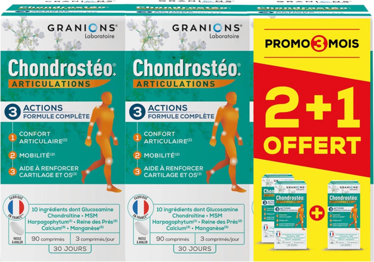 Granions Chondrostéo Chondrosteo Articulations 3x90 Tabletten