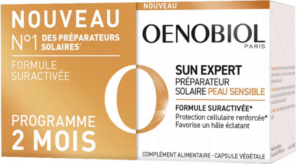 Oenobiol Sun Expert Sun Preparer Sensitive Skin 2x30 Kapseln