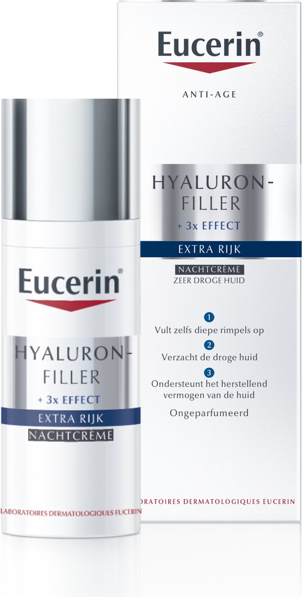 Eucerin Hyaluron-Filler Extra Riche Nachtpflege Reichhaltige Textur 50ml