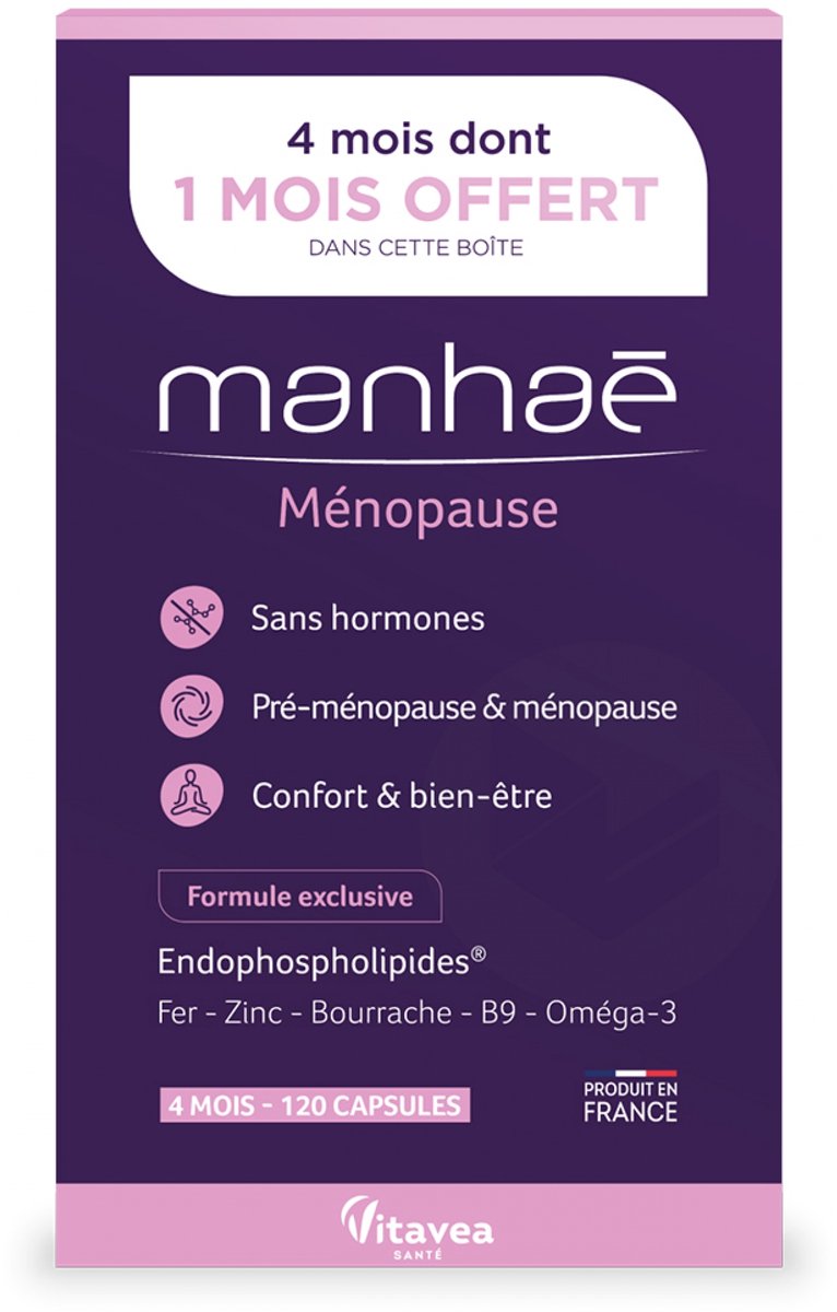 Manhaé Hormonfreie Menopause 120 Kapseln