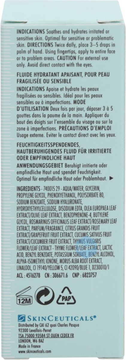Skinceuticals Correct Phyto Corrective Gesichtsfeuchtigkeitspflege für gereizte Haut 30 ml
