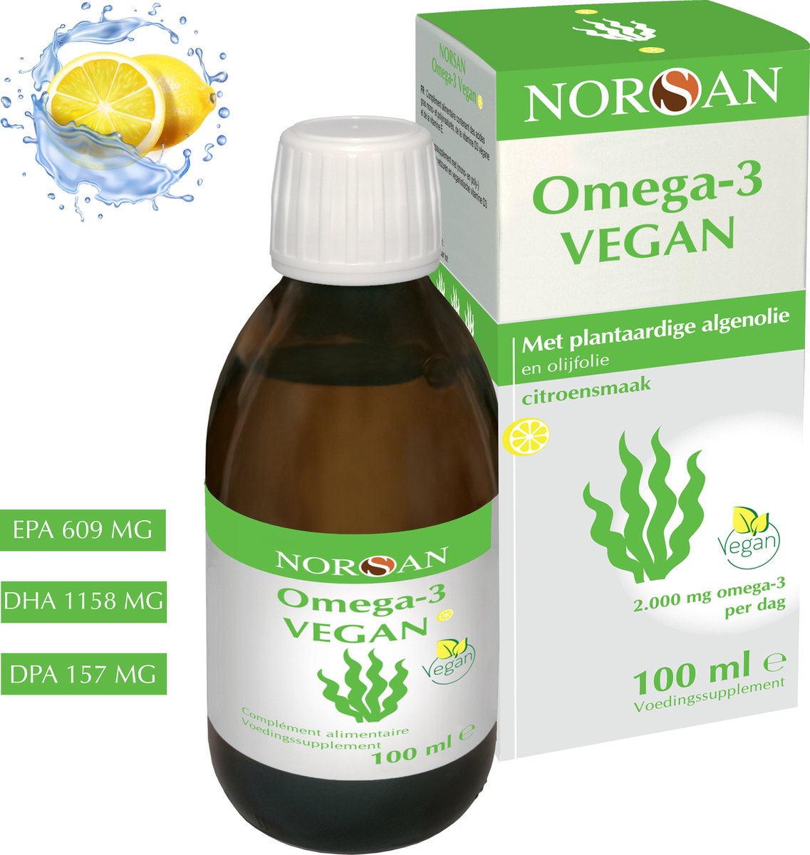 NORSAN Omega-3 Vegan Algenöl, 100 ml