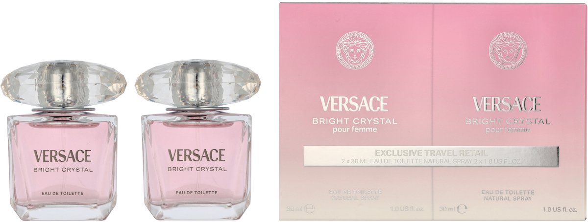 Versace Bright Crystal Eau de Toilette, 2 x 30 ml