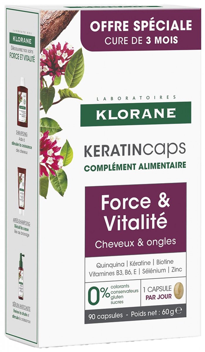 Klorane TRIPLO KeratinCaps 3x30 Kapseln