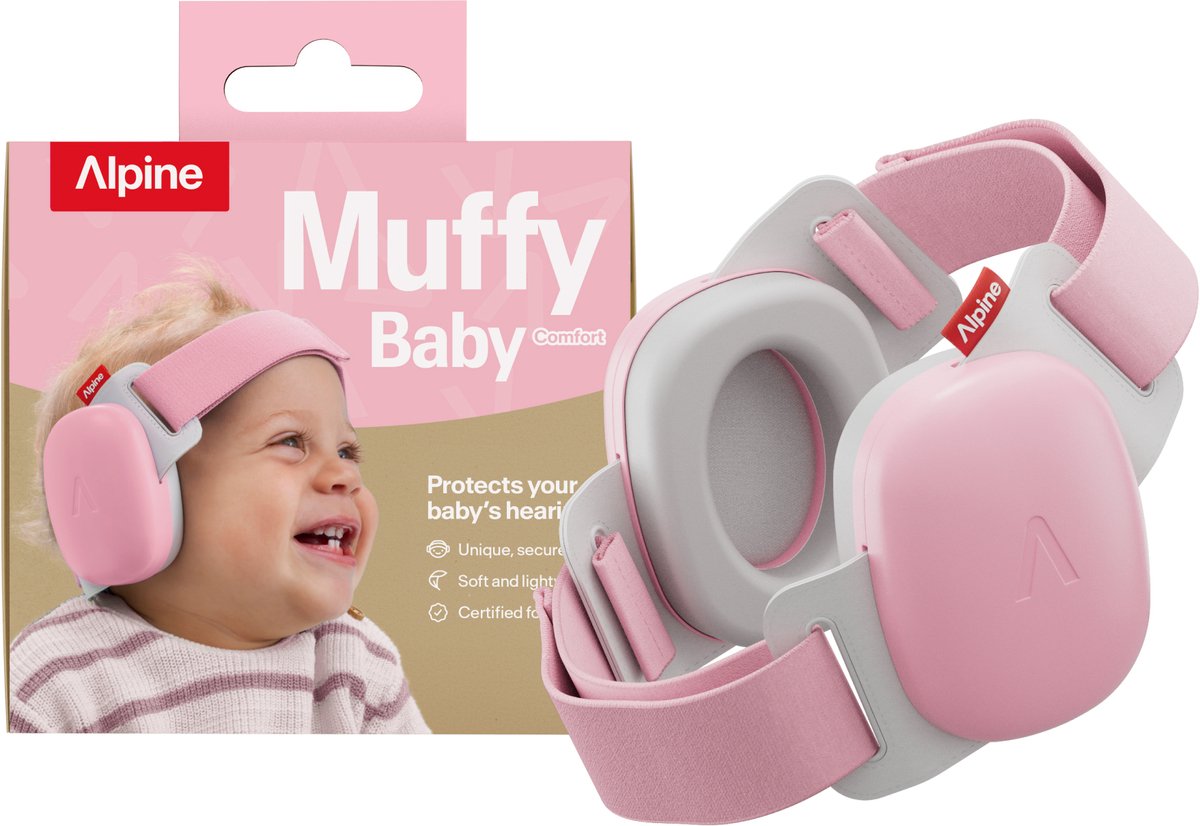 Muffy Baby Muffy Baby Ohrenschützer, Rose Pink, + 0 Monate, 1 Stück, Alpine