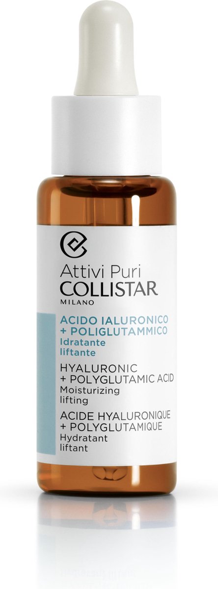 Collistar Attivi Puri Hyaluronsäure + Polyglutaminsäure Lifting-Gesichtsserum mit Hyaluronsäure und Polyglutaminsäure, 30ml