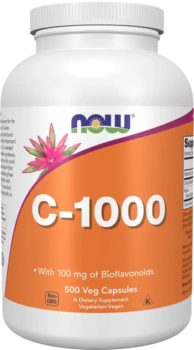 NOW FOODS C-1000 Bioflavonoide + Rutin, 500 Kapseln