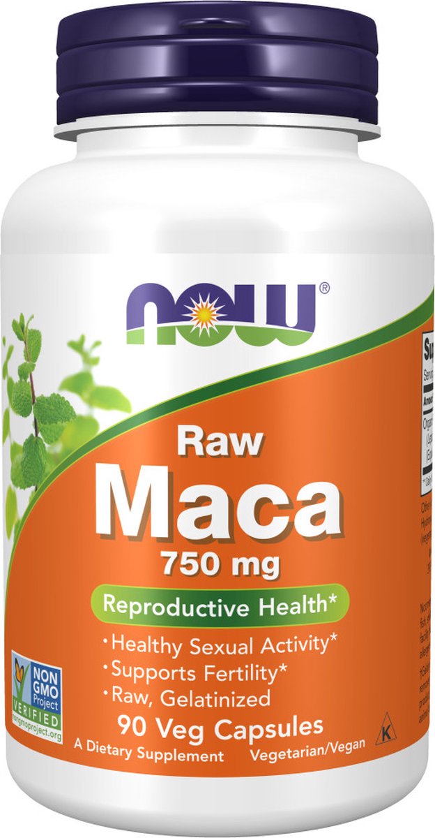 Now Foods Raw Maca 90 pflanzliche Kapseln