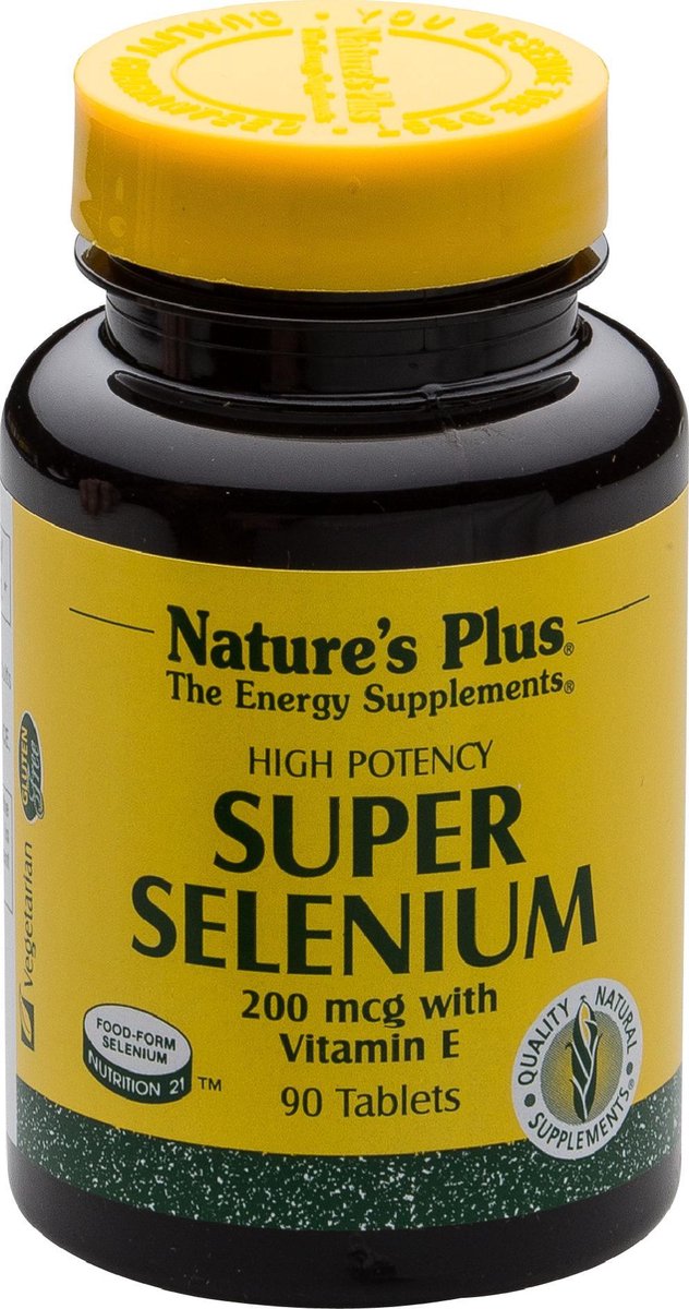 Nature's Plus Overall Wellness Super Selenium mit Vitamin E 200mg 200mcg mit Vitamin E