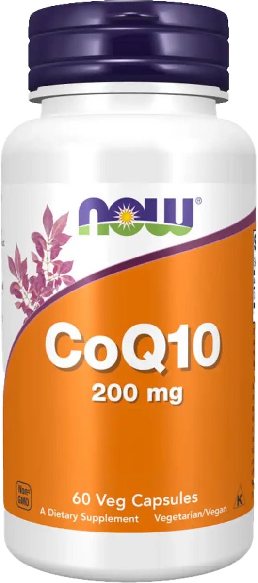 Now Foods CoQ10 200mg 200mg 60 pflanzliche Kapseln