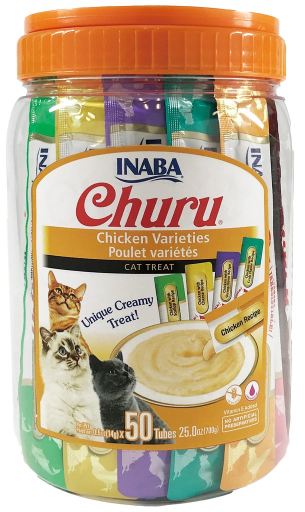 INABA Churu Varieties, Huhn, Eimer, getreidefreie Belohnung Tube Katzen, (Püree), 700g