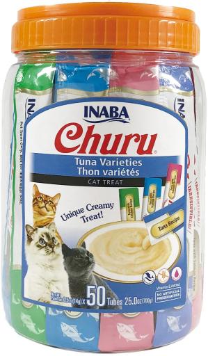 INABA Churu Varieties, Thunfisch, Eimer, getreidefreie Belohnung Tube Katzen, (Püree), 700g