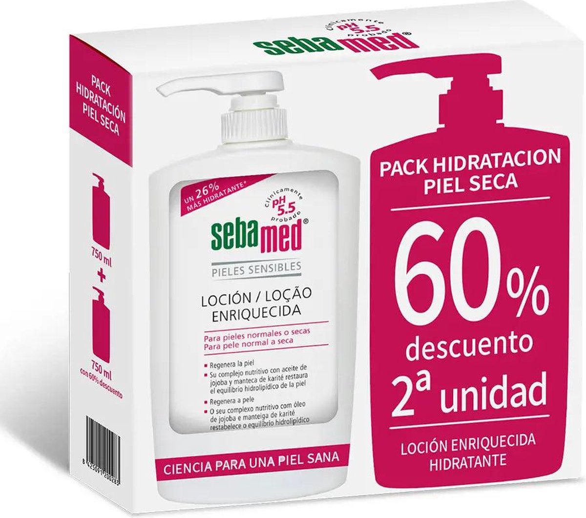 Sebamed Pack Body Lotion , 750 ml 2. St. mit 60% Rabatt