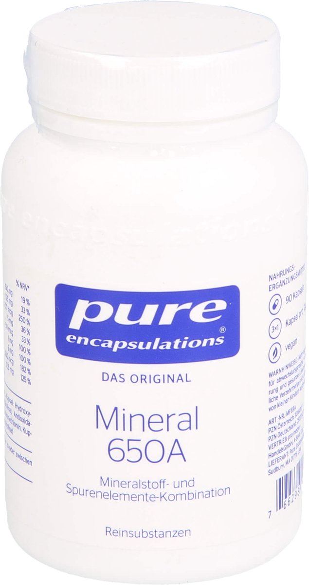 PURE ENCAPSULATIONS Mineral 650A Kapseln 90 St