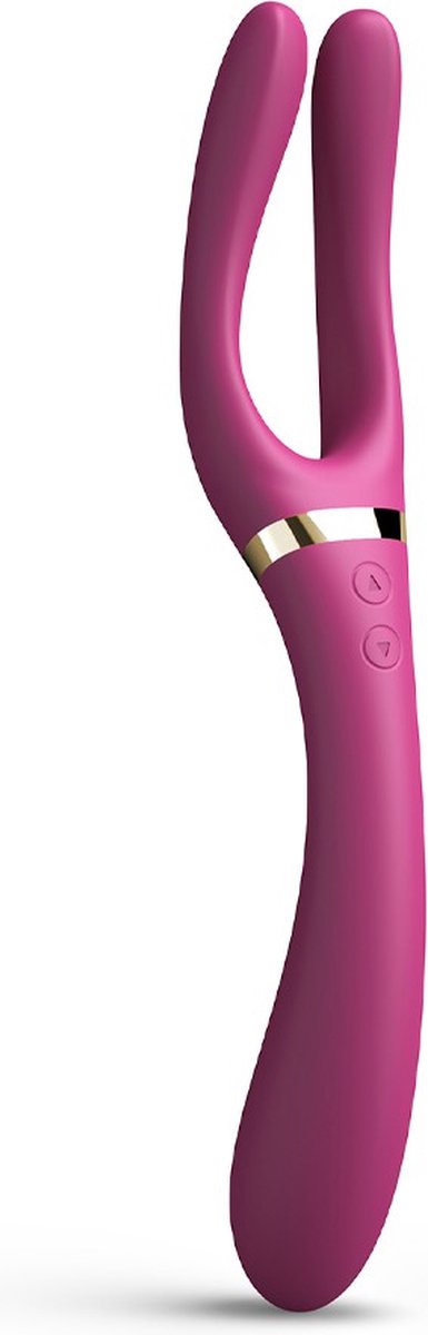 Unendliche Freude Flexible Silikon Doppelspitze Vibrator - Lila