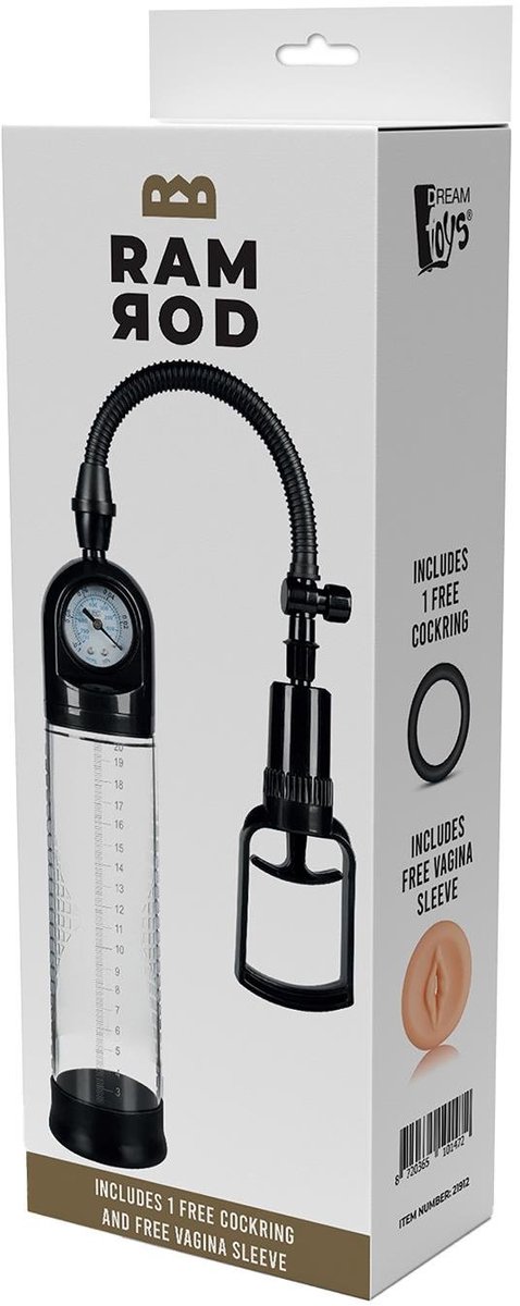 Ramrod Deluxe Trigger Penis Pumpe mit Manometer