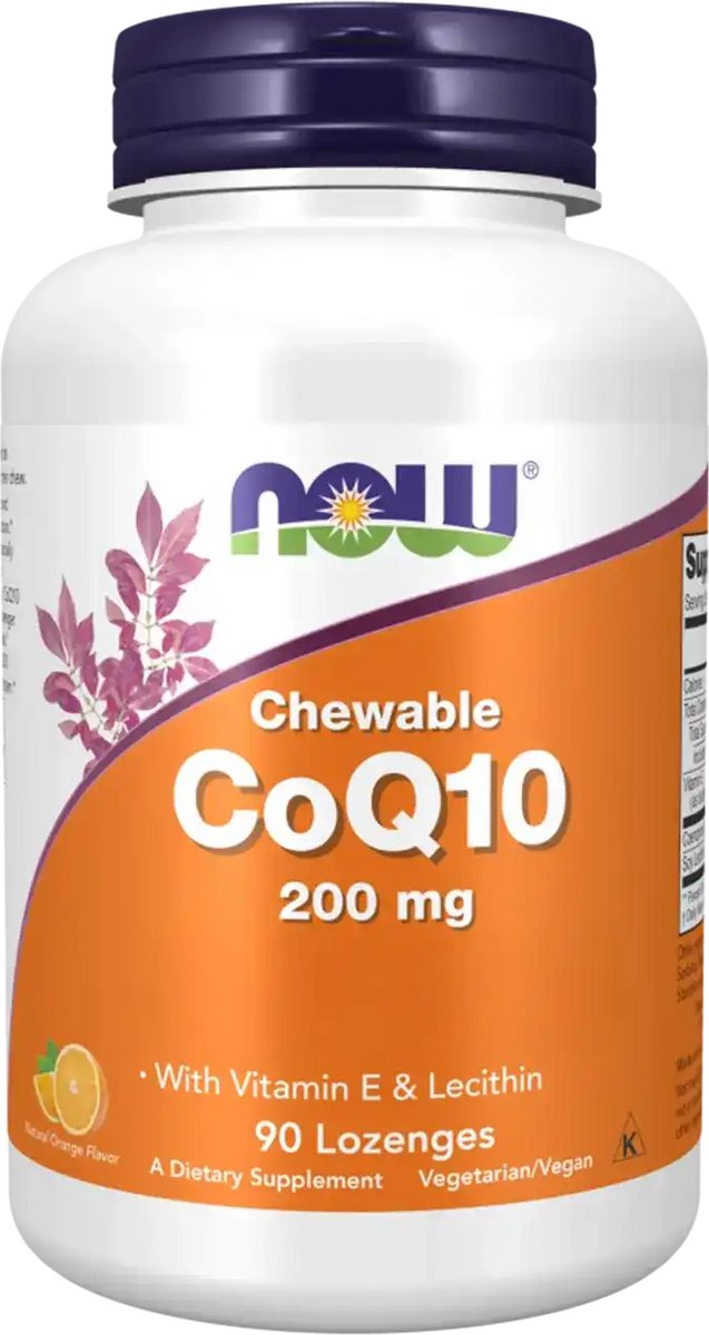 NOW FOODS Coenzym Q10 200 mg + Sojalecithin + Vitamin E