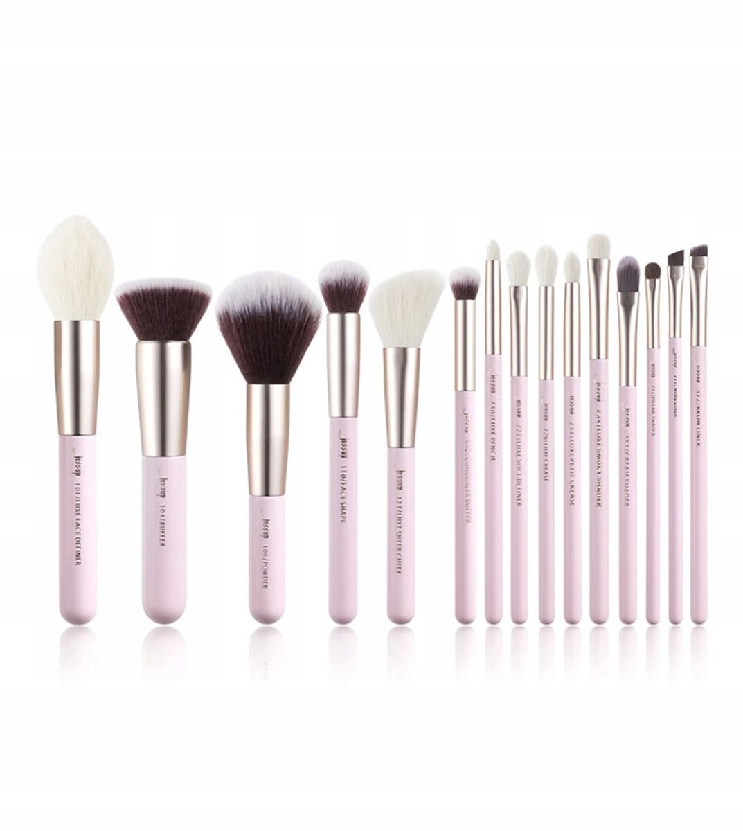 Jessup Blushing Bride Mix Haarbürste Satz von 15 Bürsten